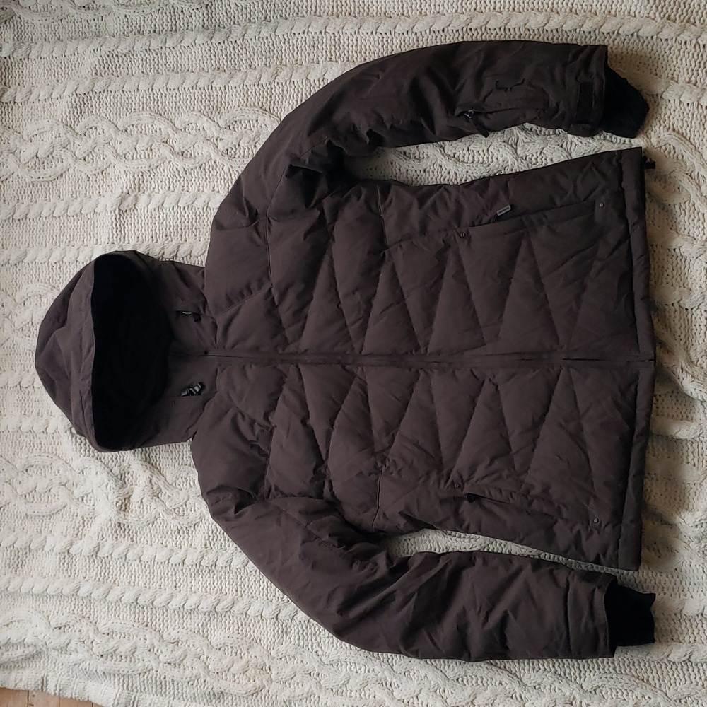 Powderhorn Women's Puffer Ski Jacket brown L, like new